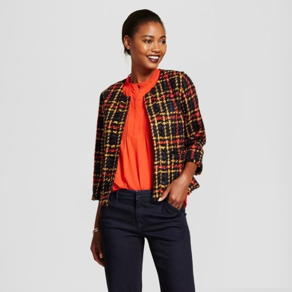 NEW A New Day Cropped Tweed Jacket Blazer NWOT C6 - Picture 3 of 7